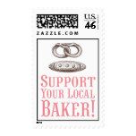 Support Your Local Baker Postage stamps