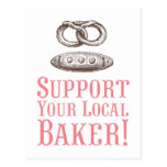 Support Your Local Baker Postcard