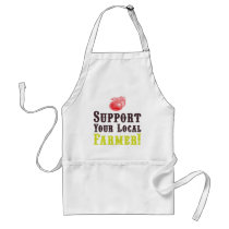 Support Your Local Farmer! Apron by ericar70 Support Your Local Farmer! Apron
