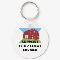 Support Your Local Farmer keychains