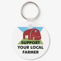 Support Your Local Farmer keychains