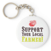 Support Your Local Farmer! Keychain