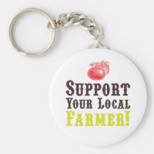 Support Your Local Farmer! Keychain