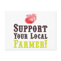 Support Your Local Farmer! Postcard