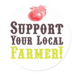 Support Your Local Farmer! Stickers