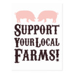 Support Your Local Farms! Postcard postcards