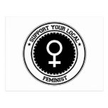Support Your Local Feminist Post Cards