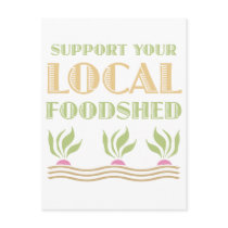 Support Your Local Foodshed postcards