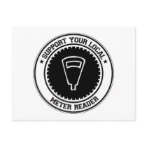 Support Your Local Meter Reader postcards