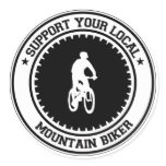 Support Your Local Mountain Biker Sticker