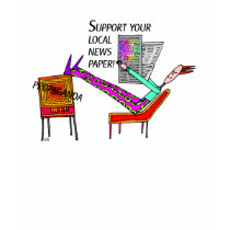 SUPPORT YOUR LOCAL NEWS PAPERS t-shirts