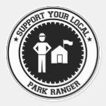 Support Your Local Park Ranger Round Stickers