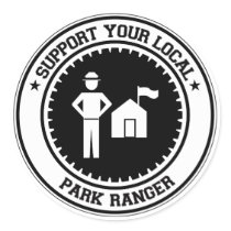 Support Your Local Park Ranger stickers