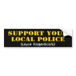 Support Your Local Police bumper stickers