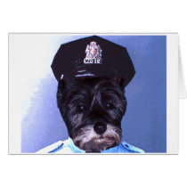 Support Your Local Police ! (Dog) Cairn Terrier cards