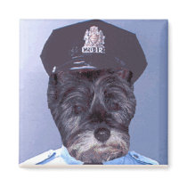 Support Your Local Police ! (Dog) Cairn Terrier magnets