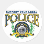 Support Your Local Police Round Sticker
