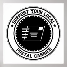 Support Your Local Postal Carrier Print