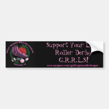 Support Your Local Roller Derby Bumper Stickers