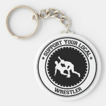 Support Your Local Wrestler Key Chain