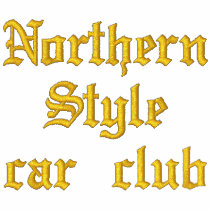 Support your loco lowrider Northern Style Car Club embroidered shirts