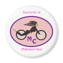 Supporter of Mahogany Soul MC circle magnet by msmc_denver Supporter of Mahogany Soul MC circle magnet