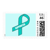 Supporter (Teal Ribbon) Postage Stamp