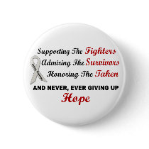 Supporting Admiring Honoring 1 LUNG CANCER buttons by awarenessgifts Supporting Admiring Honoring 1 LUNG CANCER buttons