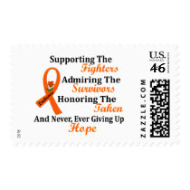 Supporting Admiring Honoring 2 LEUKEMIA postage
