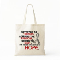 Supporting Admiring Honoring 3.2 Brain Tumor Tote Bag