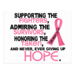 Supporting Admiring Honoring 3.2 Breast Cancer Postcard