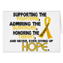 Supporting Admiring Honoring 3.2 Childhood Cancer Greeting Card