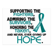 Supporting Admiring Honoring 3.2 Ovarian Cancer Postcard