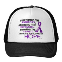 Supporting Admiring Honoring 3.2 Pancreatic Cancer Mesh Hat