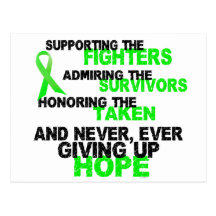 Supporting Admiring Honoring 3 LYMPHOMA Post Cards