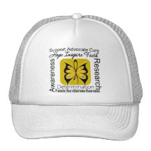 Supportive Words Collage Neuroblastoma Mesh Hat