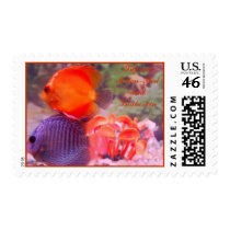 Supreel Melon-Red and Snakeskin Postage Stamp