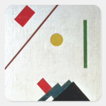 Suprematist Composition, 1915 Square Stickers