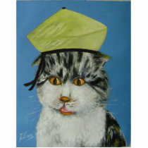 suprised cat photo sculptures