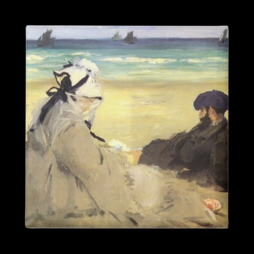 Sur la plage 1873 by Edouard Manet Fridge Magnets