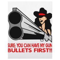 Sure You Can Have My Gun Bullets First letterhead