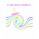 Surf a rainbow t-shirts