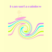 Surf a rainbow t-shirts