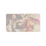 Surf and turf personalized address label