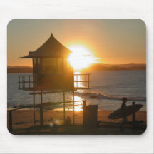 Surf at Sunset Mouse Pad