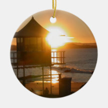 Surf At Sunset Ornament