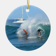 Surf Background Ornament
