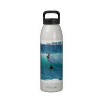 Surf Background Water Bottle