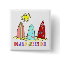 Surf Board Meeting buttons by lesrubadesigns Surf Board Meeting buttons