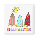 Surf Board Meeting magnet